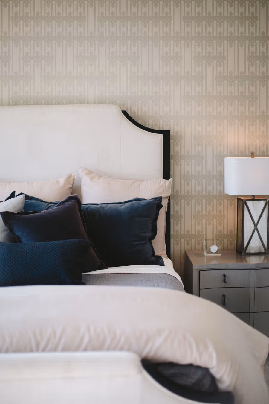 Colonial Wallpaper shown in an editorial setting