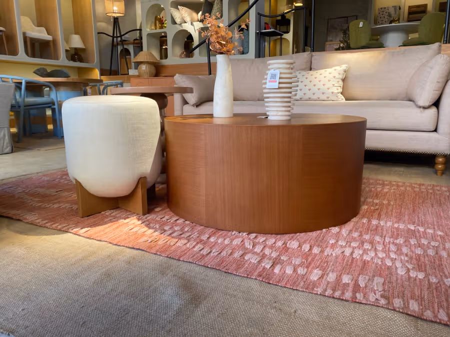 Vision Flatwoven Rug shown in an editorial setting
