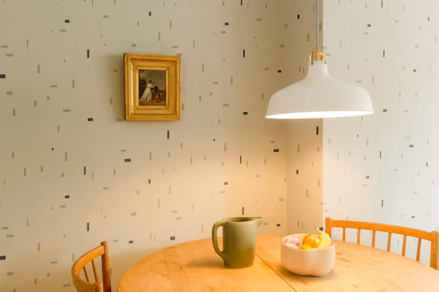 Intimo Wallpaper shown in an editorial setting