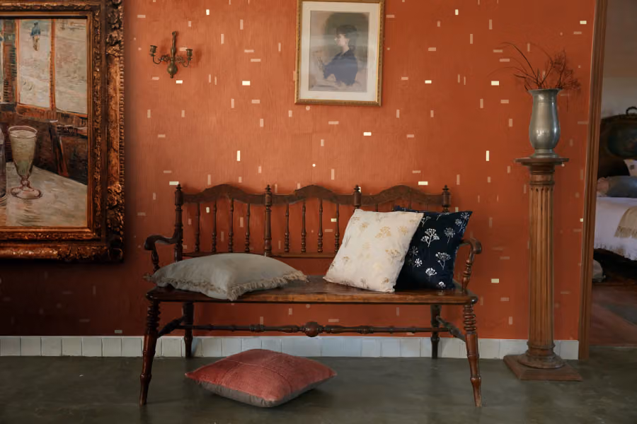 Intimo Wallpaper shown in an editorial setting