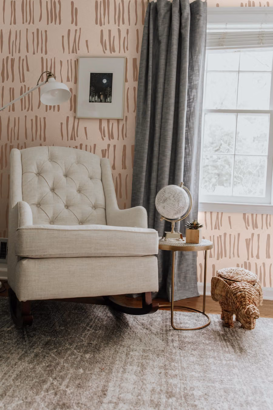 Bark Wallpaper shown in an editorial setting